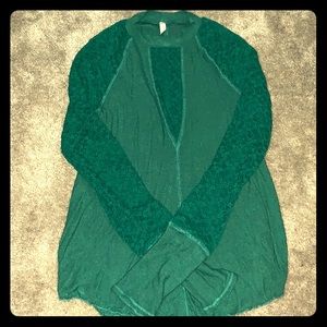 Emerald Green Lace Blouse